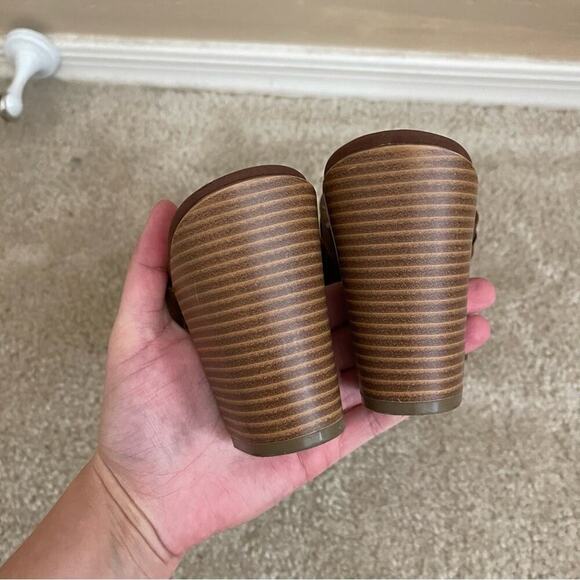 ❄️BF SALE❄️ A.N.A. Brown Suede Cut Out Mules - Picture 7 of 8